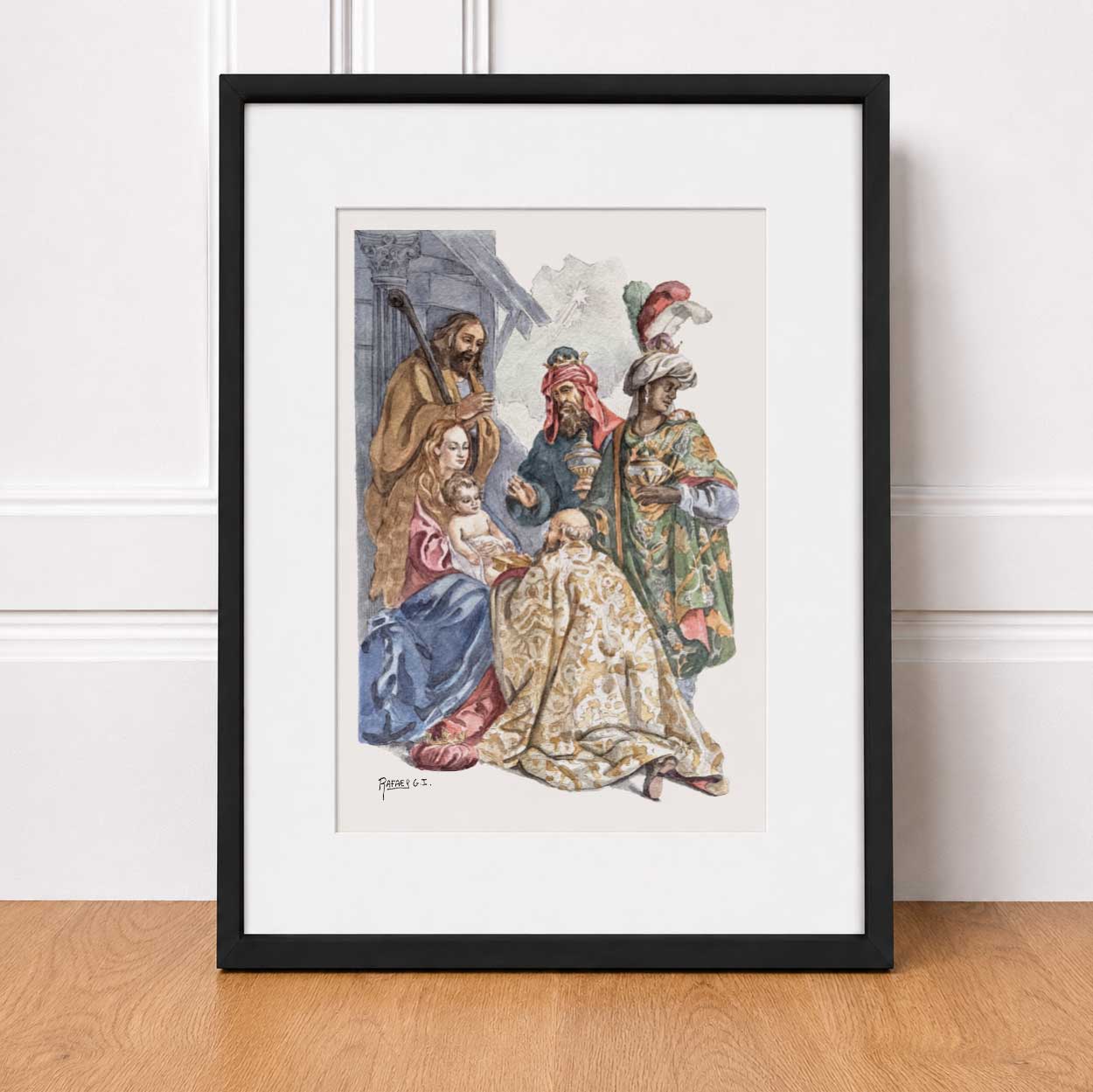 Adoración de los Reyes Magos (Print)