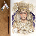 Virgen de la Amargura. Sevilla. ACUARELA ORIGINAL