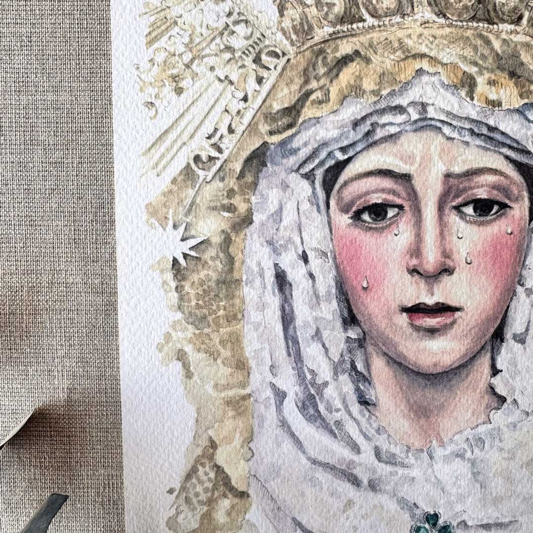 Esperanza Macarena rostro (Print)