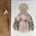 Virgen Esperanza de Triana. Sevilla. ACUARELA ORIGINAL