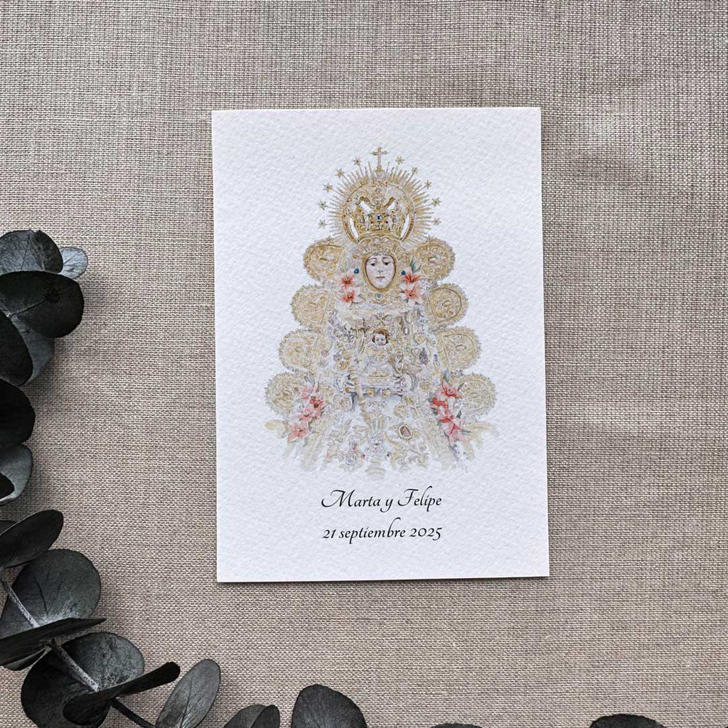 Recordatorios personalizados Virgen del Rocío Reina