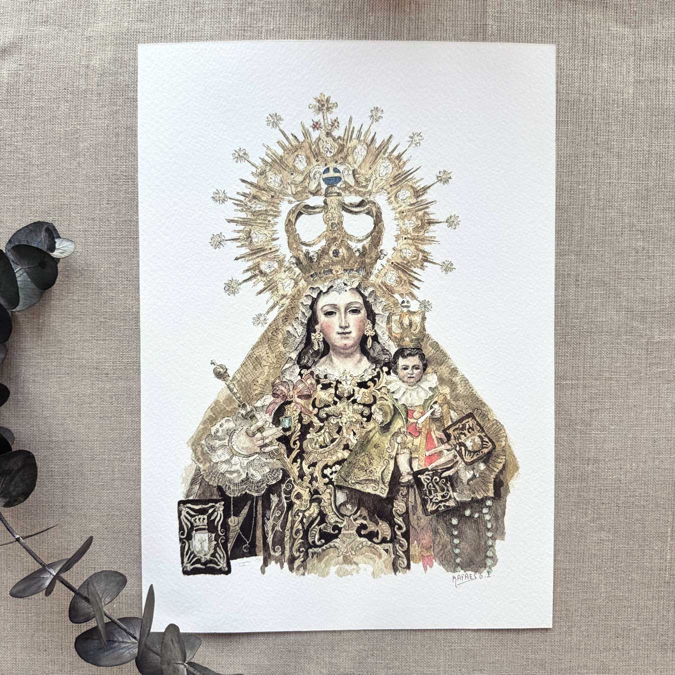Virgen del Carmen. Marbella (Print)