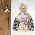 Virgen de la Estrella. Sevilla. ACUARELA ORIGINAL